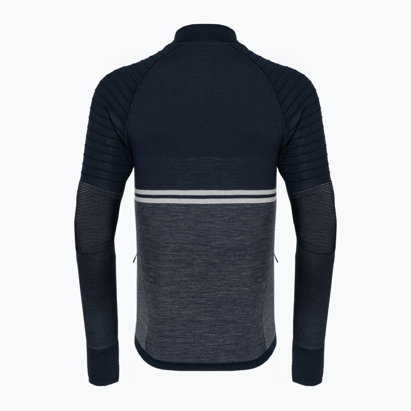 Tricou termic Smartwool Intraknit Merino Tech Full Zip pentru bărbați albastru marin 16671 5