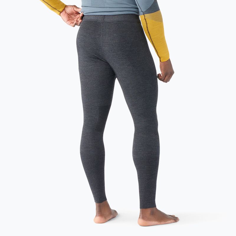 Pantaloni termoactivi pentru bărbați Smartwool Intraknit Thermal Merino Baselayer charcoal heather black 2