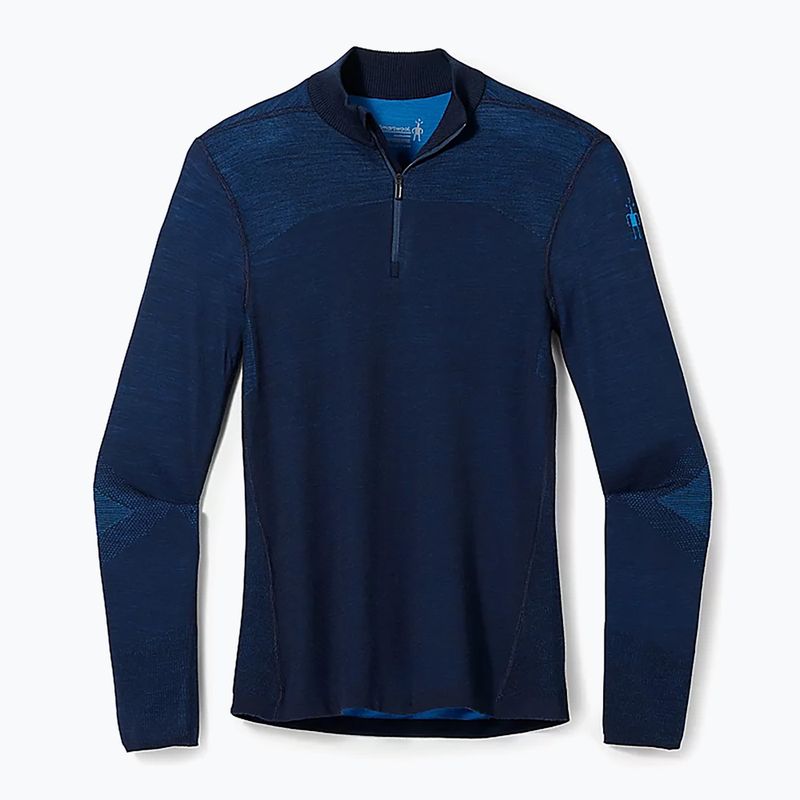 Tricou termic Smartwool Intraknit Merino 200 1/4 Zip pentru bărbați albastru marin 16260