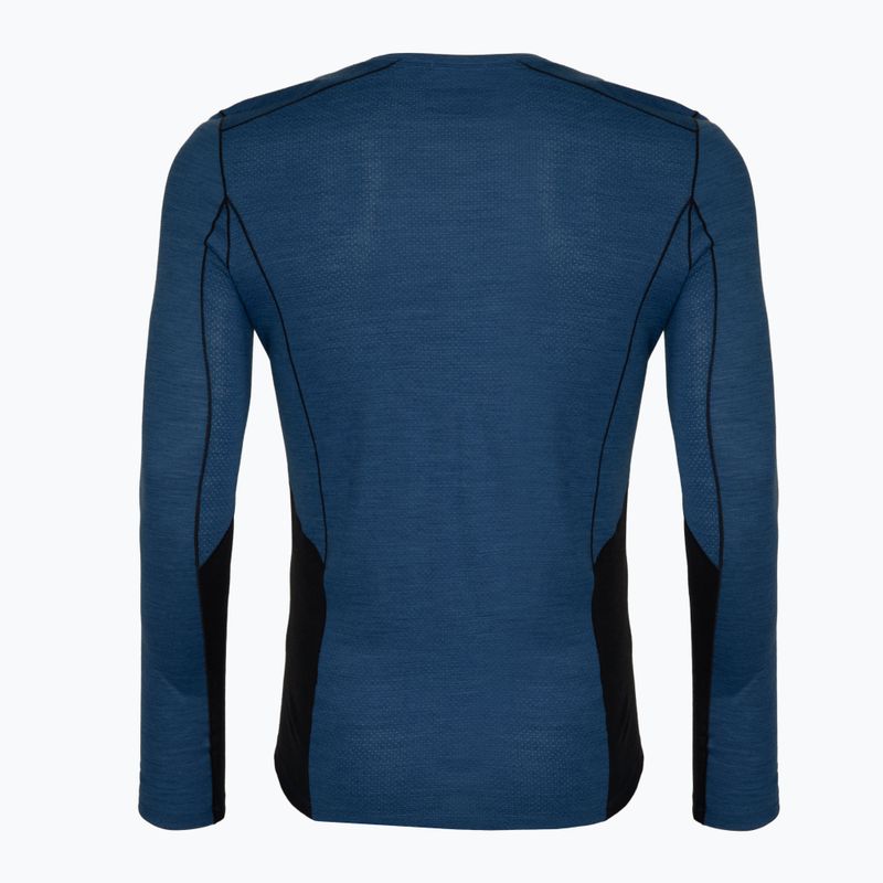 Bluză termică pentru bărbați Smartwool Merino Sport Crew laguna blue/deep navy 2
