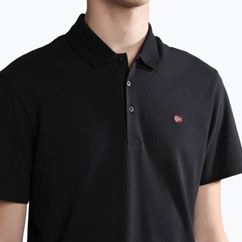 Tricou polo pentru bărbați Napapijri Ealis black 4