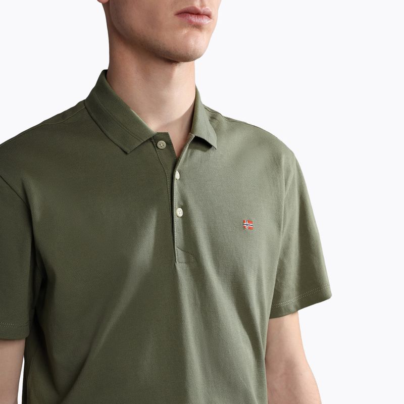 Tricou polo pentru bărbați Napapijri Ealis green lichen 4