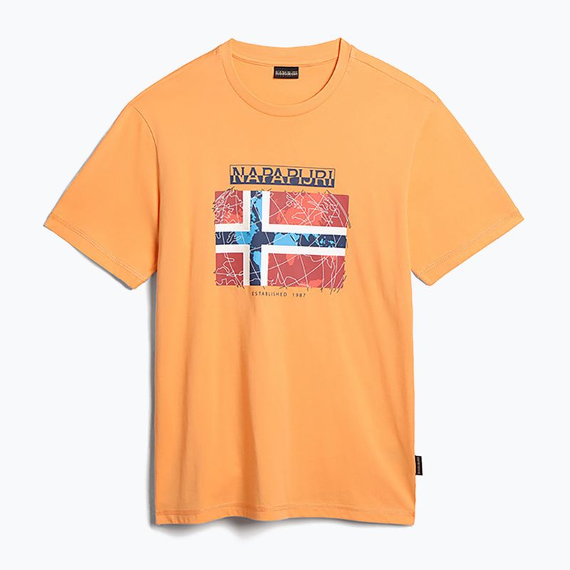 Tricou Napapijri NP0A4H22 naranja pentru bărbați 5