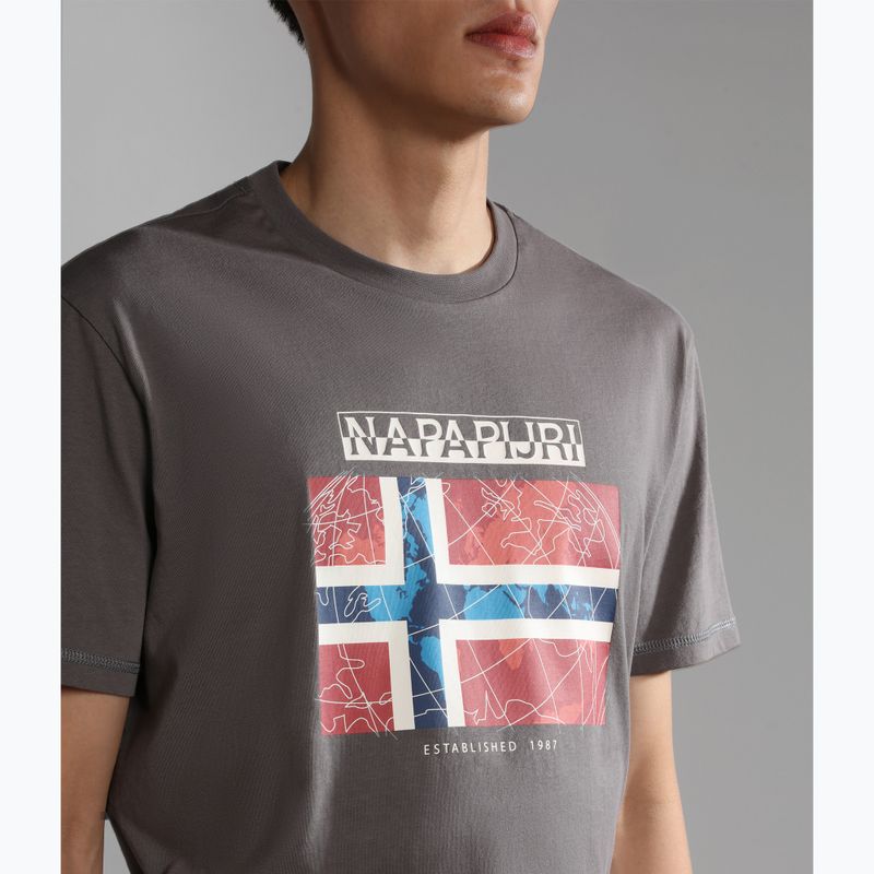 Tricou Napapijri pentru bărbați NP0A4H22 gris 3