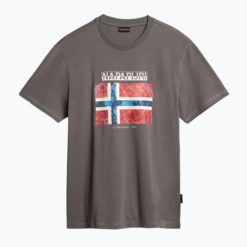 Tricou Napapijri pentru bărbați NP0A4H22 gris 4