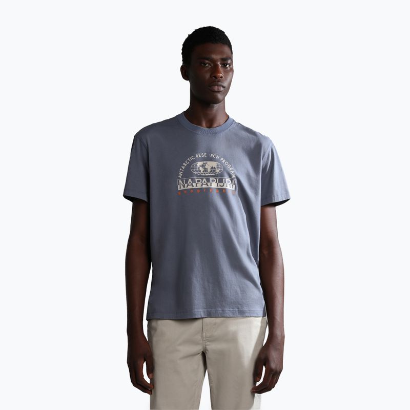 Tricou Napapijri NP0A4H2H azul pentru bărbați Napapijri NP0A4H2H azul