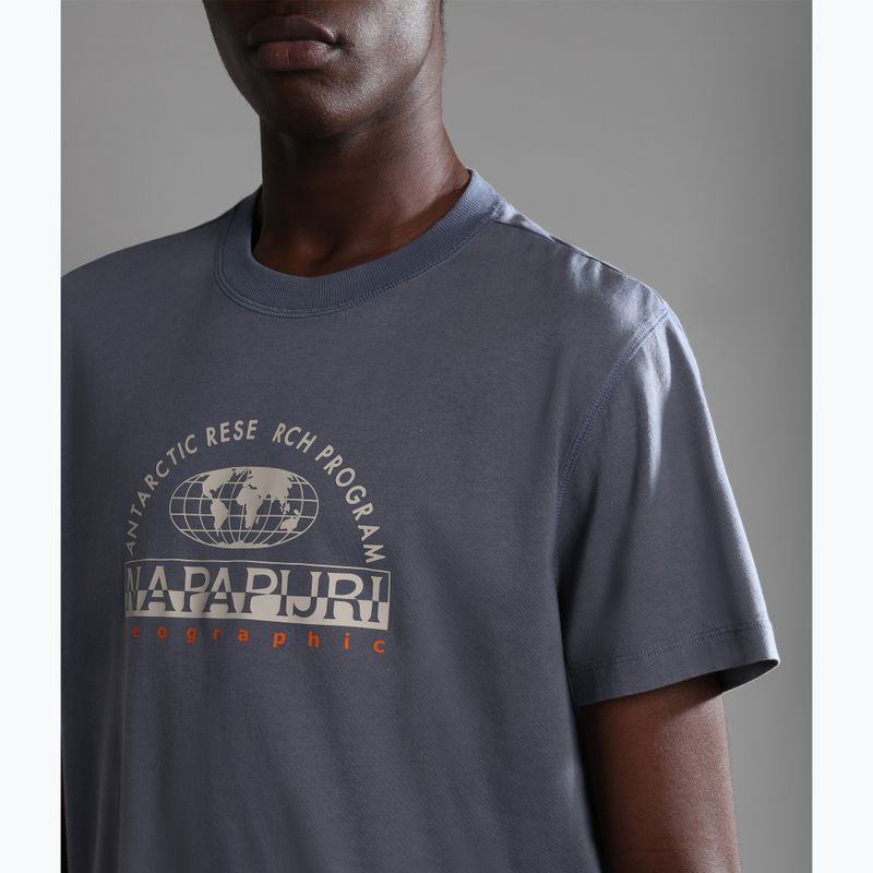 Tricou Napapijri NP0A4H2H azul pentru bărbați Napapijri NP0A4H2H azul