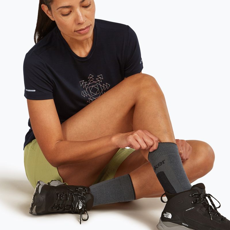 Șosete pentru femei icebreaker Merino Hike+ Medium Crew obsidian/black 4