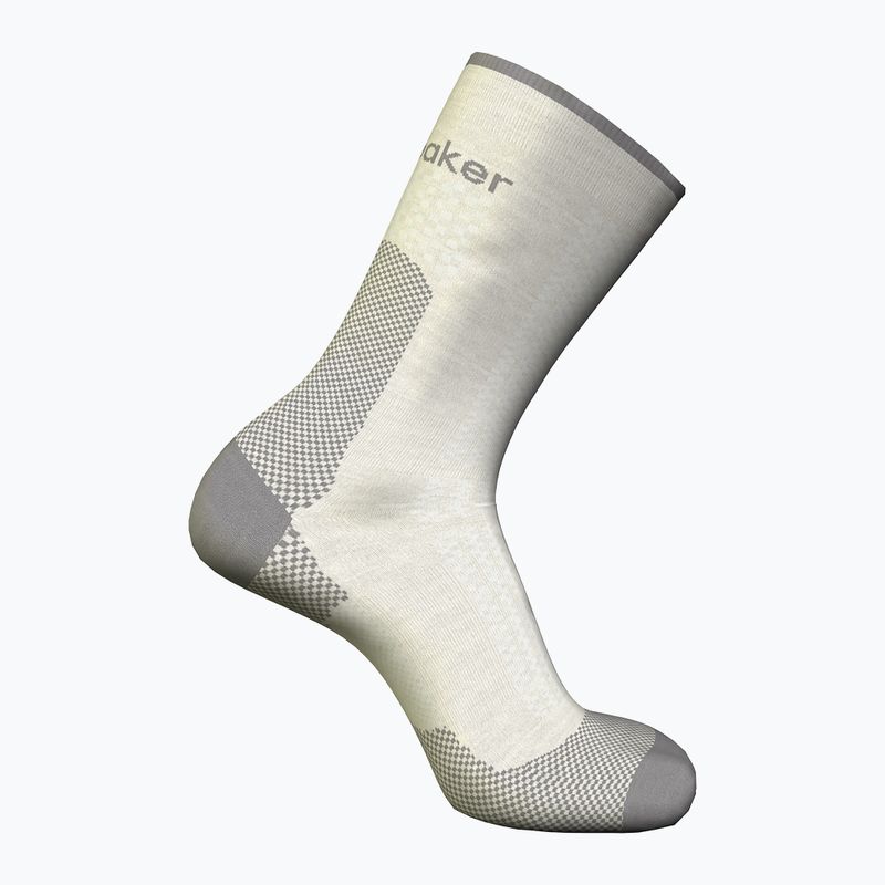 Șosete de trekking pentru femei icebreaker Merino Hike+ Ultralight Crew ecru hthr/alloy 2