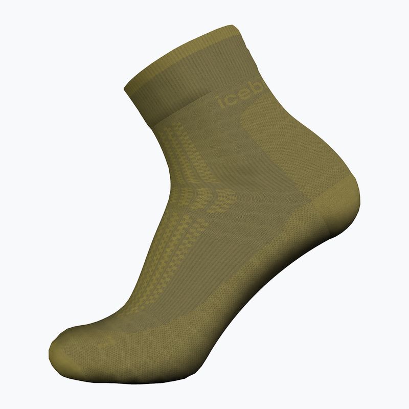 Șosete de trekking pentru femei icebreaker Merino Hike+ Ultralight Quarter sphagnum/olive 2