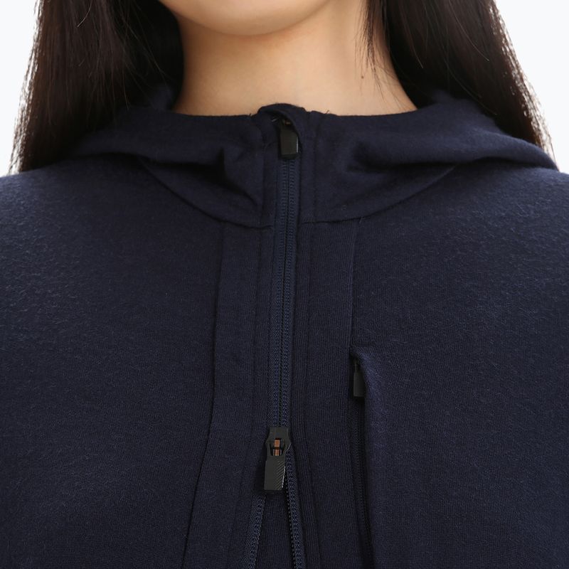 Geacă de trekking pentru femei Icebreaker Quantum III LS Zip Hood albastru marin 0A59JW 4