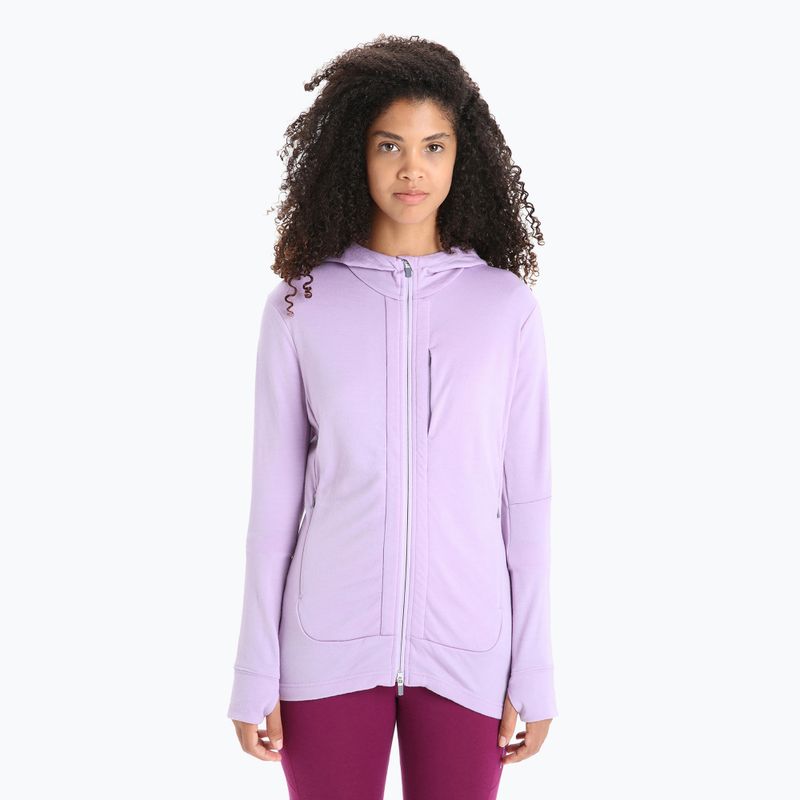 Geacă de trekking pentru femei Icebreaker Quantum III LS Zip Hood violet 0A59JW