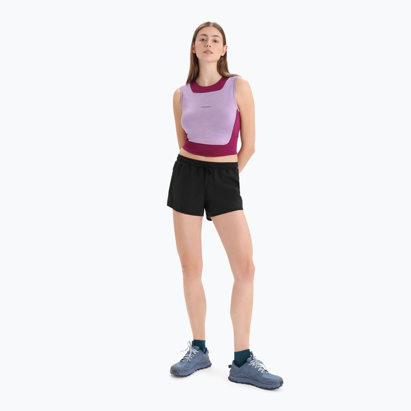 Tricou termic pentru femei icebreaker Zoneknit Cropped Bra-Tank purple gaze 2