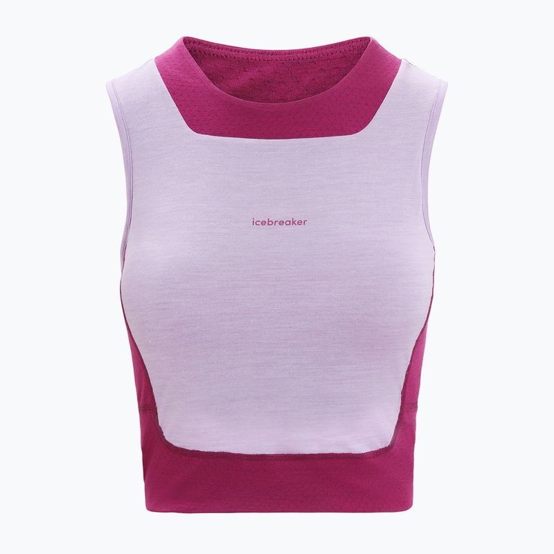 Tricou termic pentru femei icebreaker Zoneknit Cropped Bra-Tank purple gaze 6