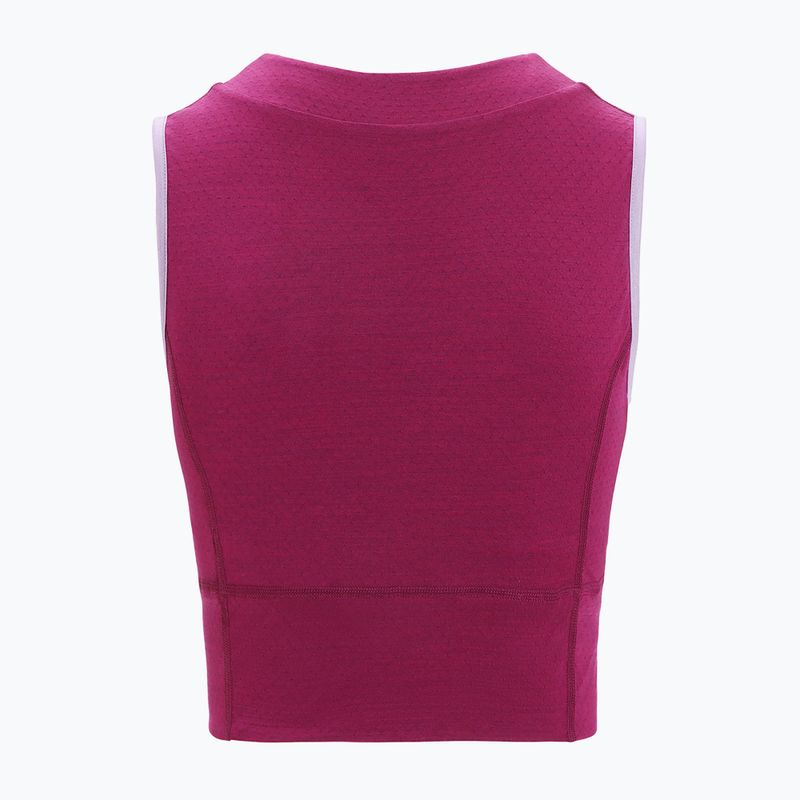 Tricou termic pentru femei icebreaker Zoneknit Cropped Bra-Tank purple gaze 7