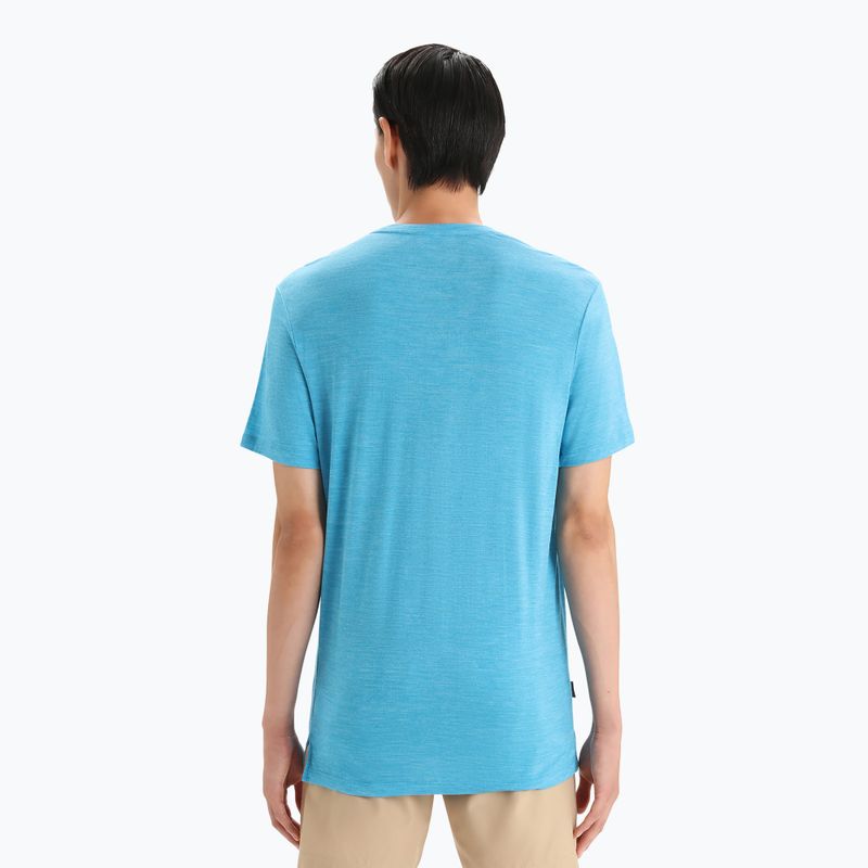 Cămașă de trekking pentru bărbați Icebreaker Sphere II SS albastru 0A56C6 3