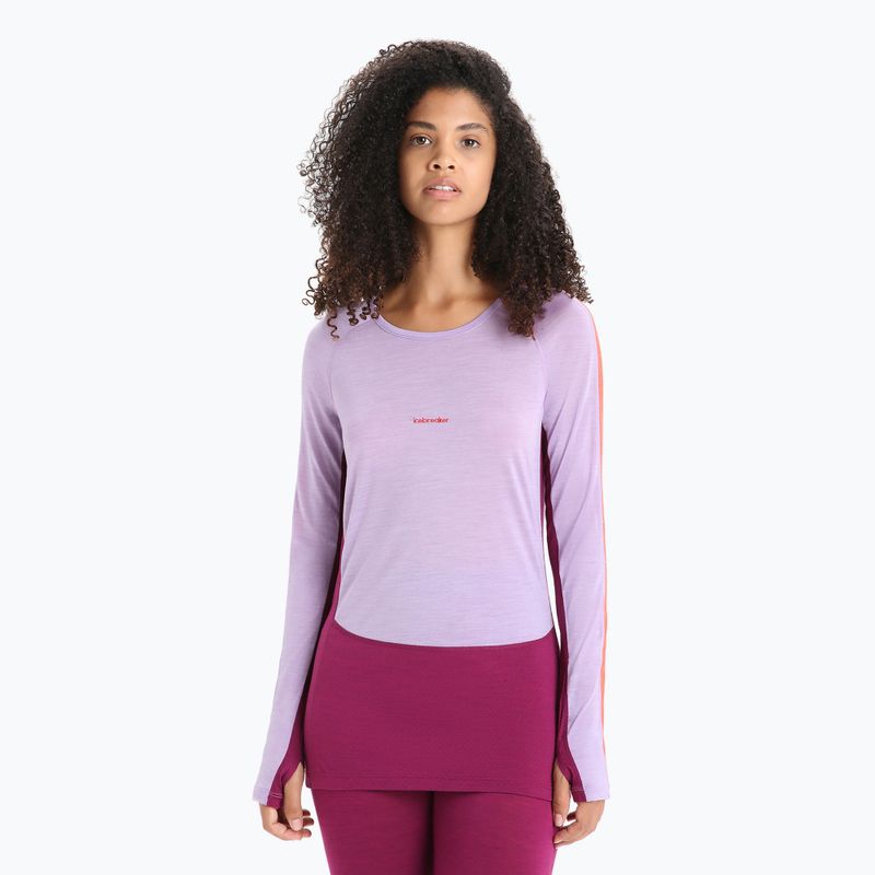 Tricou termic pentru femei icebreaker 125 Zoneknit Crewe violet IB0A56H48231