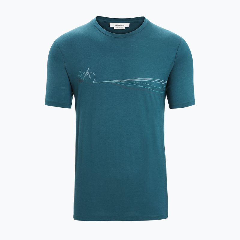 Tricou termic pentru bărbați icebreaker Tech Lite II Cadence Paths verde IB0A56N87281 6