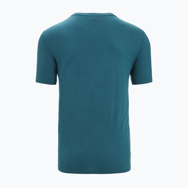 Tricou termic pentru bărbați icebreaker Tech Lite II Cadence Paths verde IB0A56N87281 7