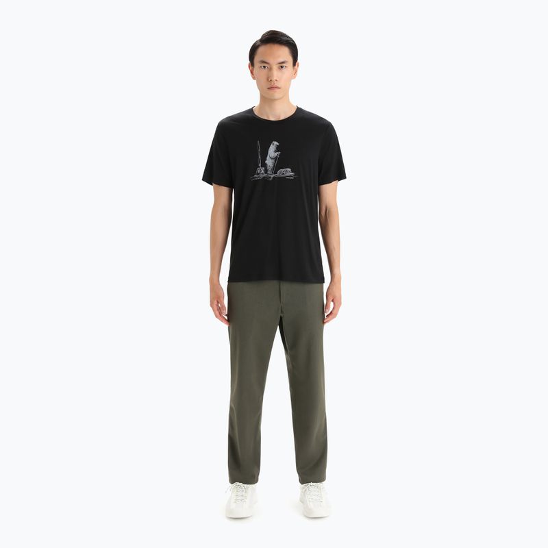 Tricou termic pentru bărbați icebreaker Tech Lite II Polar Paddle negru IB0A56NA001111 2