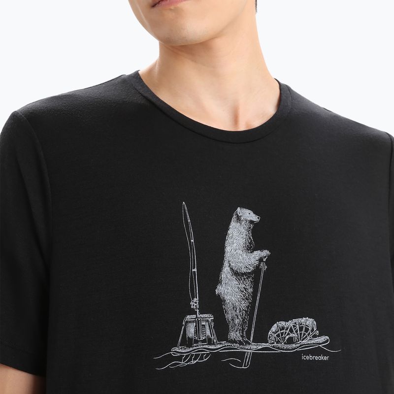 Tricou termic pentru bărbați icebreaker Tech Lite II Polar Paddle negru IB0A56NA001111 4