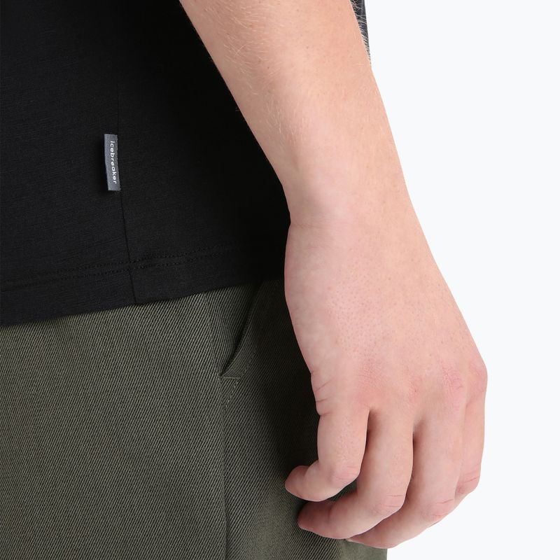 Tricou termic pentru bărbați icebreaker Tech Lite II Polar Paddle negru IB0A56NA001111 5