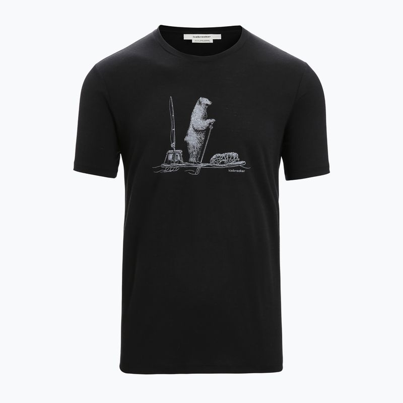 Tricou termic pentru bărbați icebreaker Tech Lite II Polar Paddle negru IB0A56NA001111 6