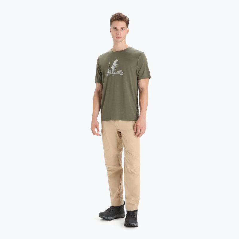 Tricou termic pentru bărbați icebreaker Tech Lite II Polar Paddle verde IB0A56NA0691 2
