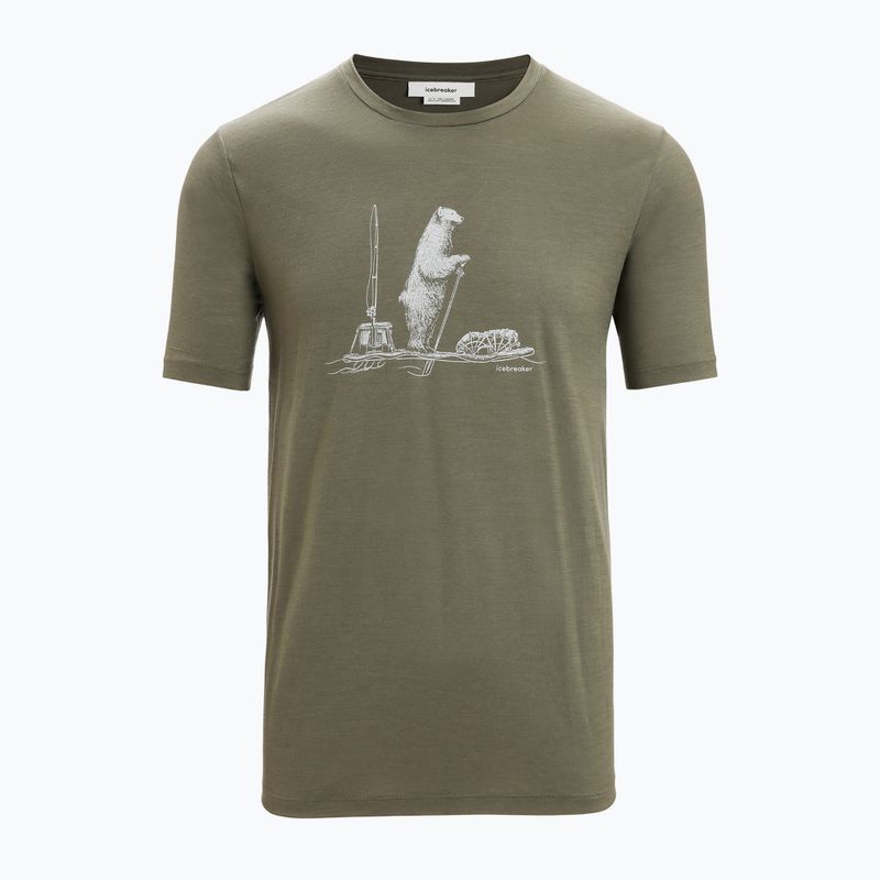 Tricou termic pentru bărbați icebreaker Tech Lite II Polar Paddle verde IB0A56NA0691 6