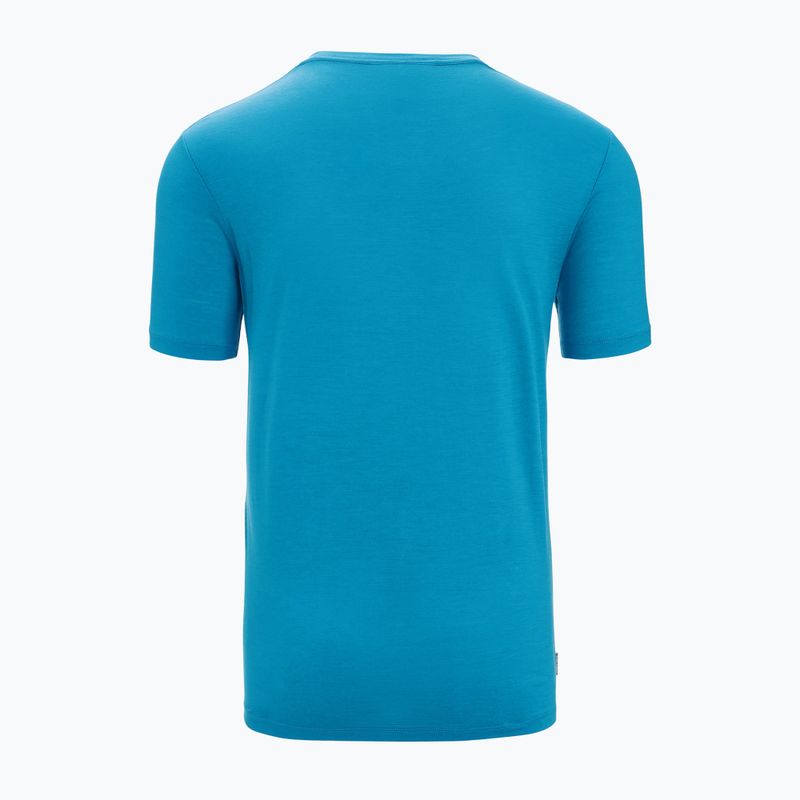 Tricou termic pentru bărbați Icebreaker Tech Lite II Cadence Paths albastru IB0A56N87341 6