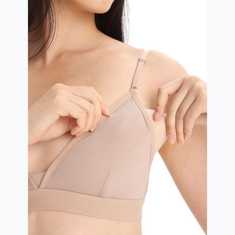 Sutien termoactiv icebreaker Merino 150 Siren Bra Inserts praline 9