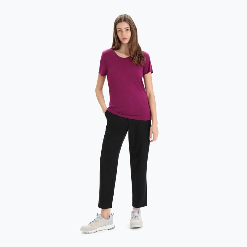 Icebreaker Tech Lite II SS tricou de trekking pentru femei purpuriu 2