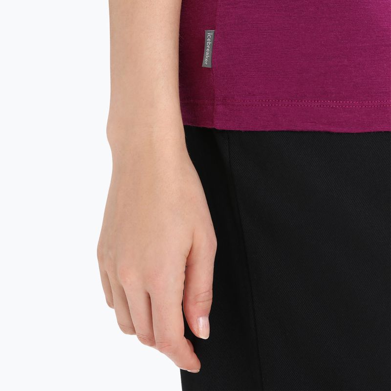 Icebreaker Tech Lite II SS tricou de trekking pentru femei purpuriu 5