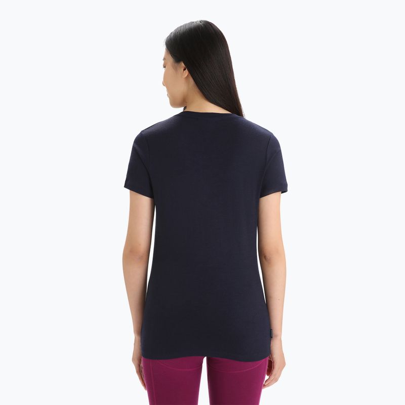 Tricou termic pentru femei icebreaker Tech Lite II Moon Phase albastru marin IB0A56NO4011 3