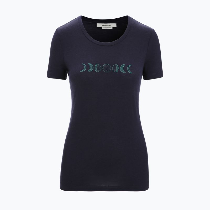 Tricou termic pentru femei icebreaker Tech Lite II Moon Phase albastru marin IB0A56NO4011 6