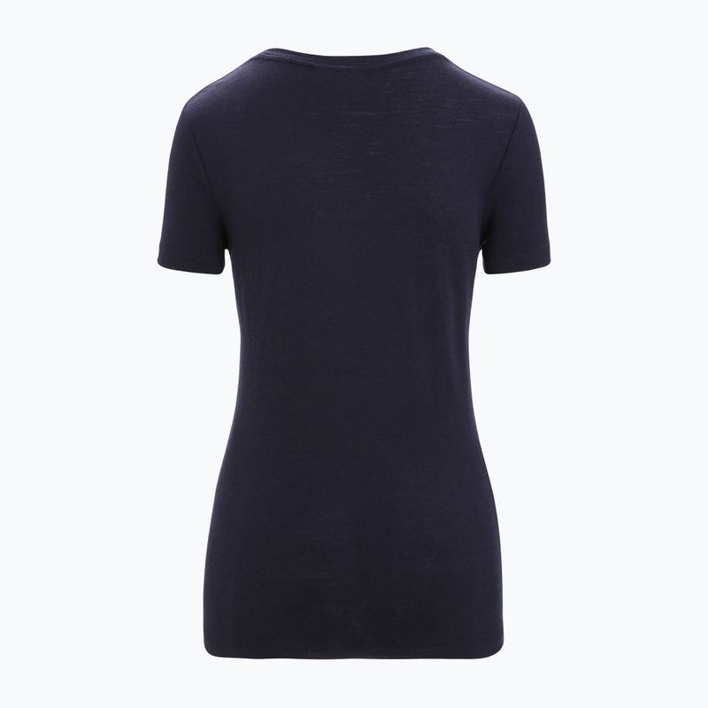 Tricou termic pentru femei icebreaker Tech Lite II Moon Phase albastru marin IB0A56NO4011 7