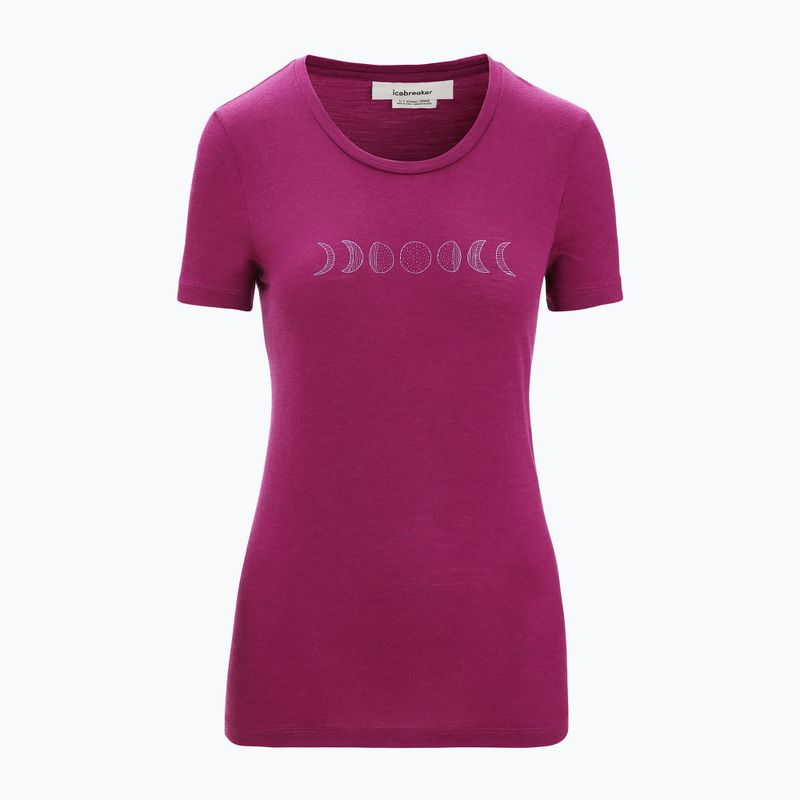 Tricou termic pentru femei icebreaker Tech Lite II Moon Phase maro maro IB0A56NO7351 5