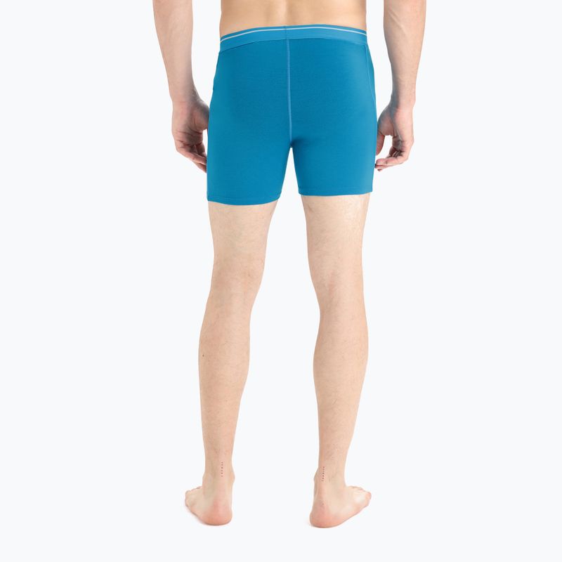 Boxeri termici pentru bărbați Icebreaker Anatomica Geo Blue 103029 5