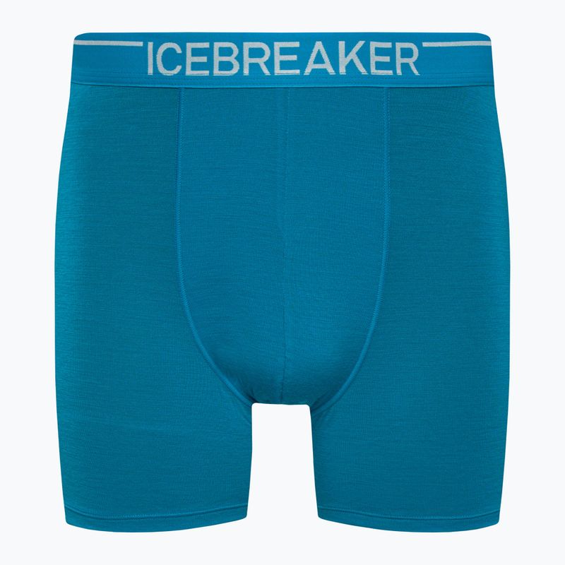 Boxeri termici pentru bărbați Icebreaker Anatomica Geo Blue 103029