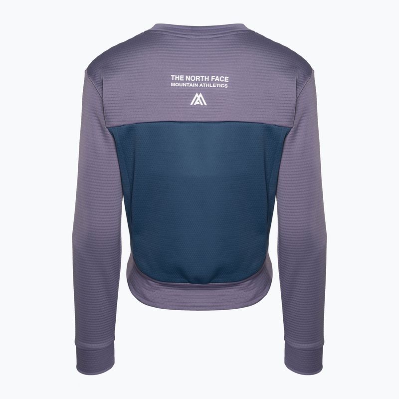 Bluză de trekking pentru femei The North Face Ma Crew Neck Fleece gri-albastră NF0A824QIJV1 2