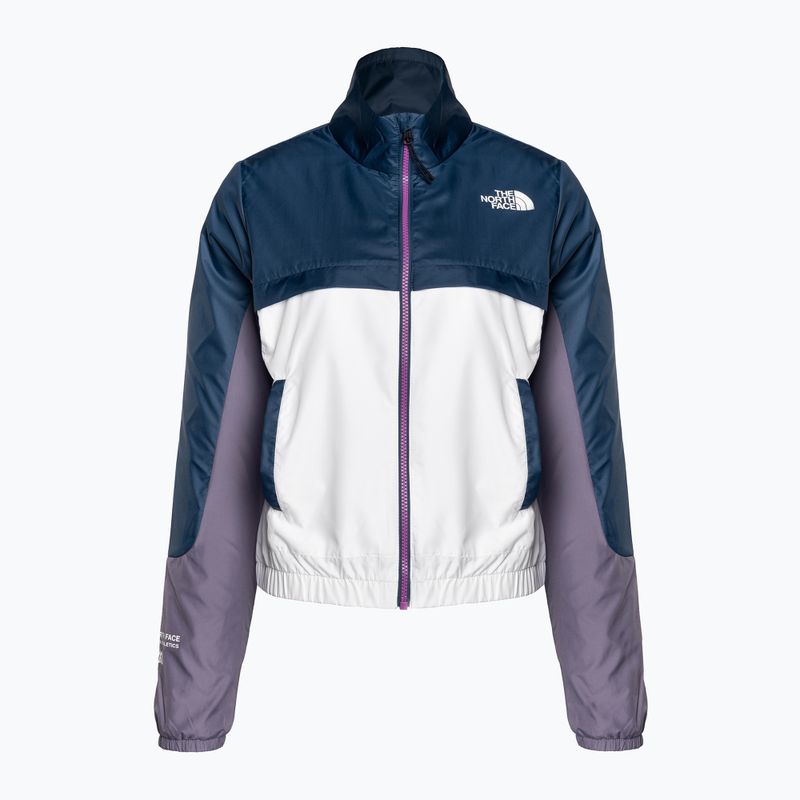 Jachetă de vânt pentru femei The North Face MA Wind Full Zip alb-violet-albastru NF0A825DIKC1