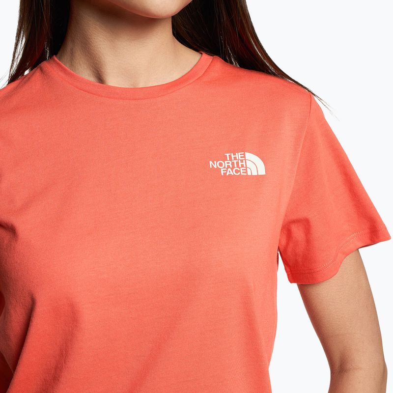 Tricou de trekking pentru femei The North Face Foundation Graphic portocaliu NF0A55B2LV31 3