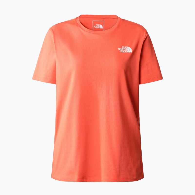 Tricou de trekking pentru femei The North Face Foundation Graphic portocaliu NF0A55B2LV31 5