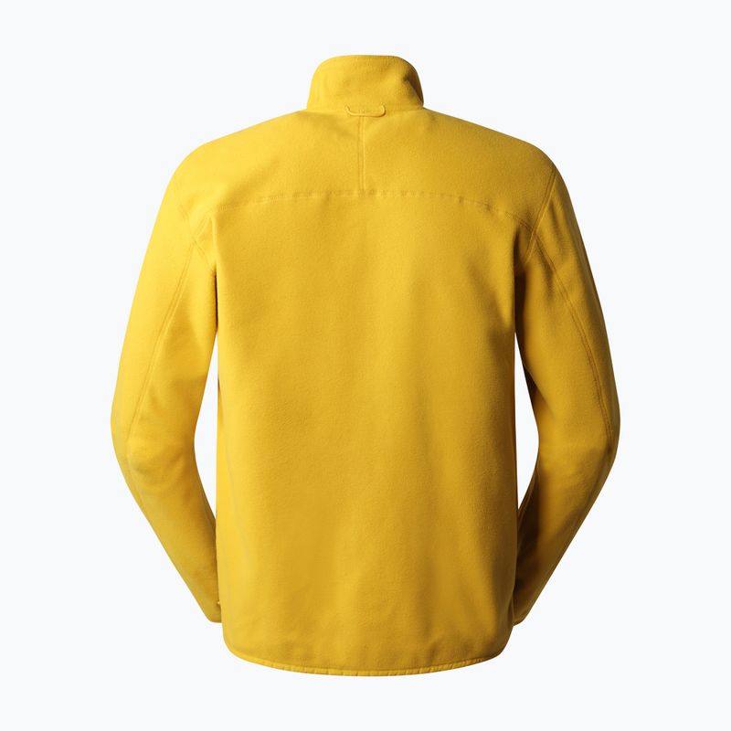Hanorac fleece pentru bărbați The North Face 100 Glacier FZ galben NF0A5IHQH9D1 2