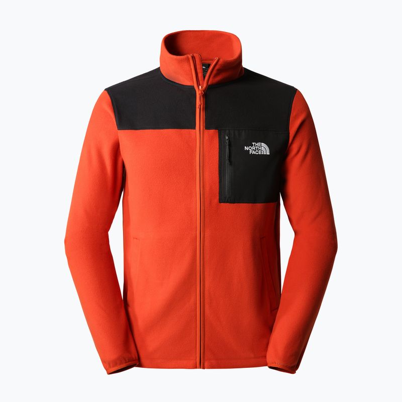 Bluză de trekking pentru bărbați The North Face Homesafe Full Zip Fleece maro-neagră NF0A55HLSV61