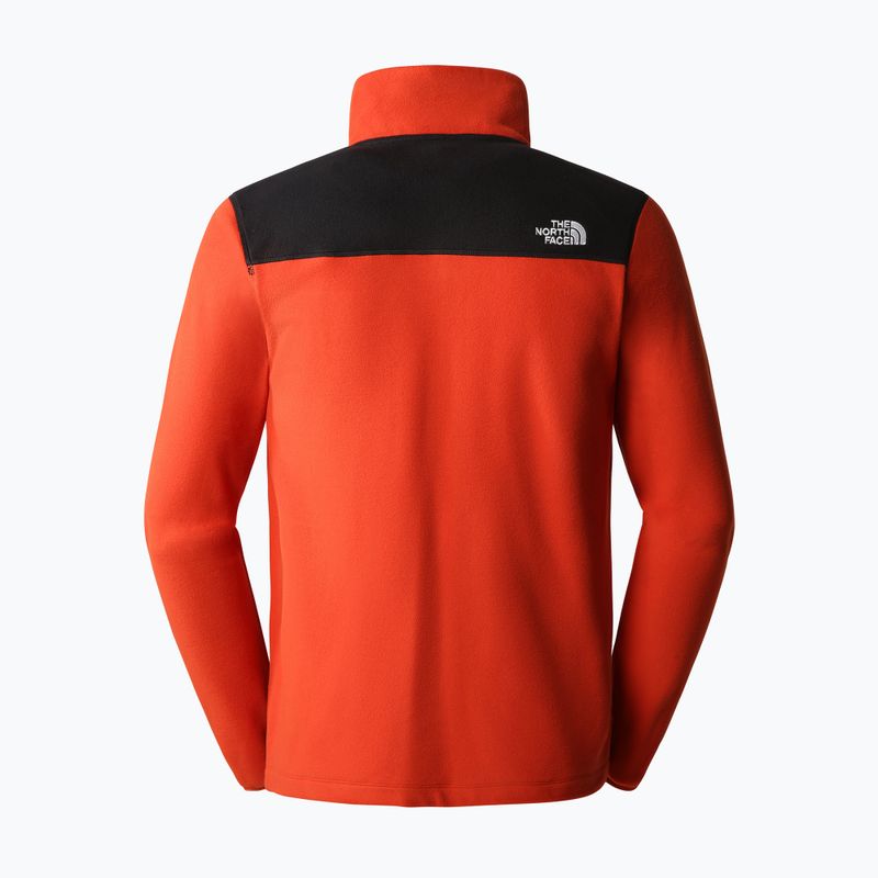 Bluză de trekking pentru bărbați The North Face Homesafe Full Zip Fleece maro-neagră NF0A55HLSV61 2