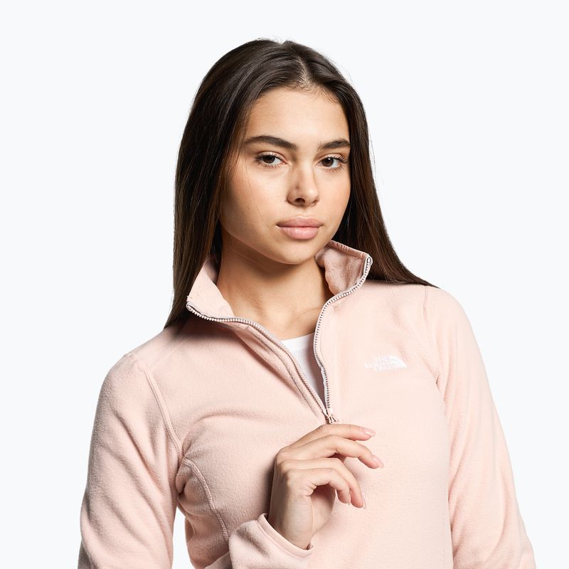 Hanorac fleece pentru femei The North Face 100 Glacier 1/4 Zip roz NF0A5IHNLK61 3