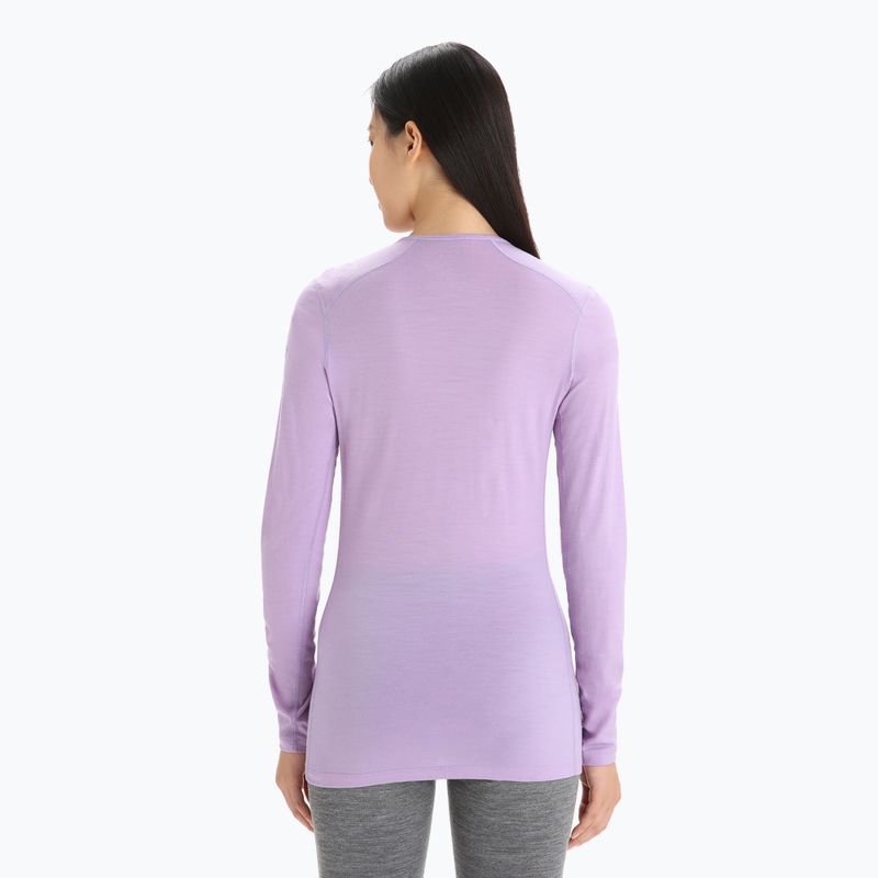 Tricou termic pentru femei Icebreaker 200 Oasis LS Crewe Purple Gaze 104375 3