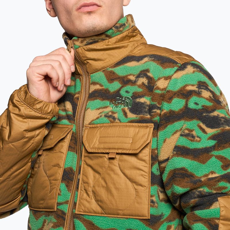 Hanorac de trekking pentru bărbați The North Face Royal Arch FZ maro și verde NF0A7UJBIOO1 3