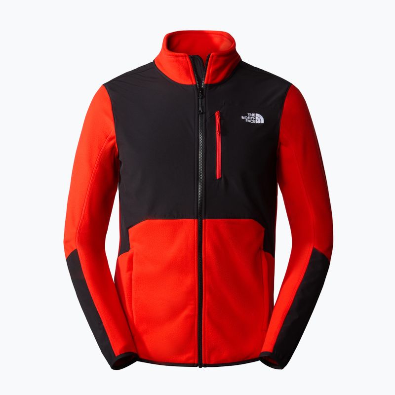 Hanorac de trekking pentru bărbați The North Face Glacier Pro FZ roșu NF0A5IHSWU51